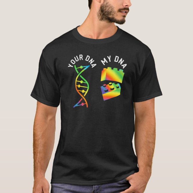 Camiseta Construção de Engenheiro de Dna do Construtor Mest (Frente)