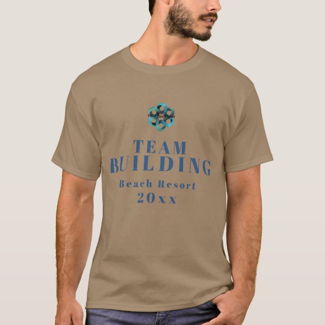 Camiseta Construção de Equipe de Funcionários de Logotipo d (Frente)