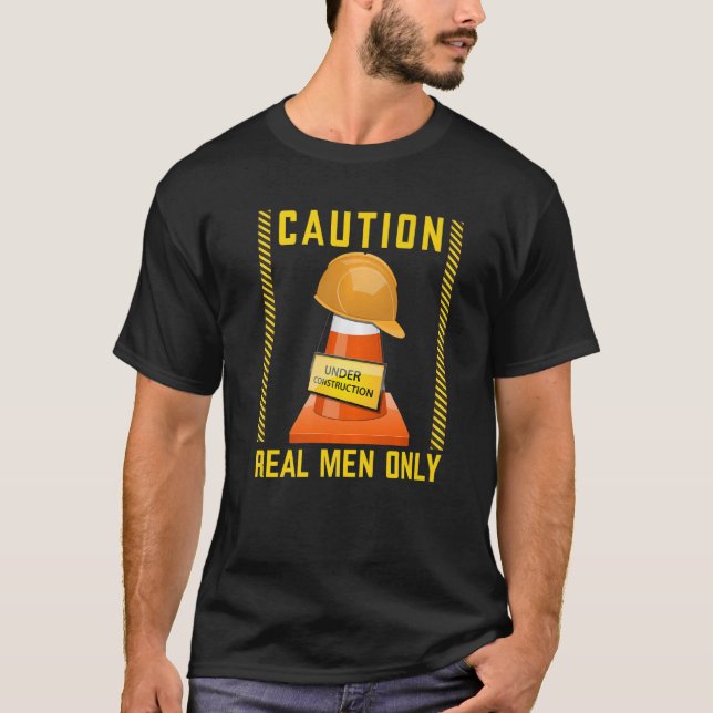 Camiseta Construção de estradas de operadores de equipament (Frente)