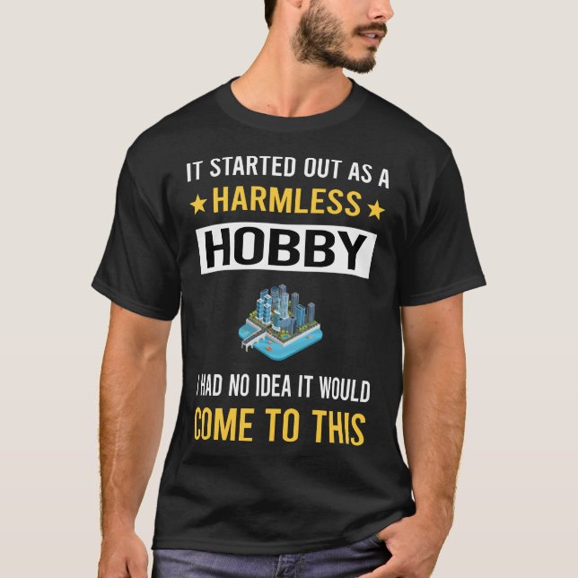Camiseta Construção de modelo de hobby sem danos (Frente)