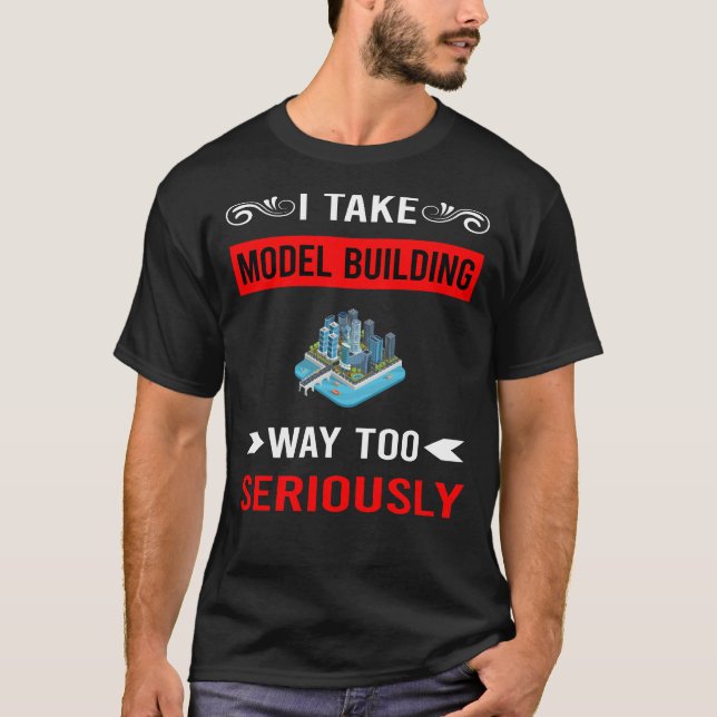 Camiseta Construção de modelo sério (Frente)