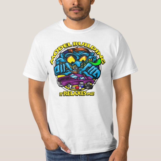 Camiseta Construção de modelos: Relaxa-me (Frente)