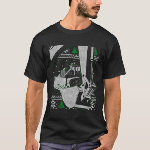 Camiseta Construção de Natal Útil para Operadores de Equipa