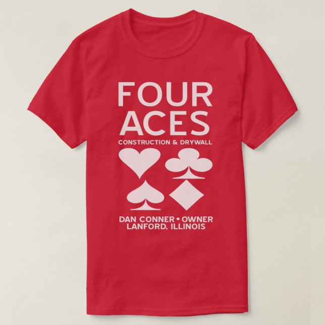 Camiseta Construção de quatro aces essencial  (Frente do Design)