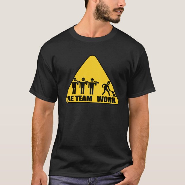 Camiseta Construção de Trabalho em equipe de Trabalho da Eq (Frente)