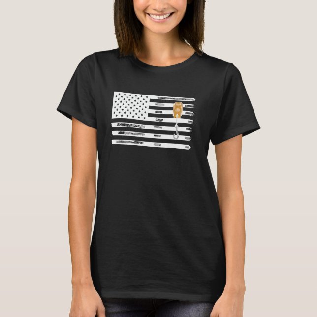 Camiseta Construção de um Operador de Crane T (Frente)