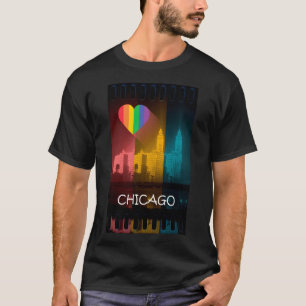 Camiseta Construção de Wrigley do orgulho gay do t-shirt