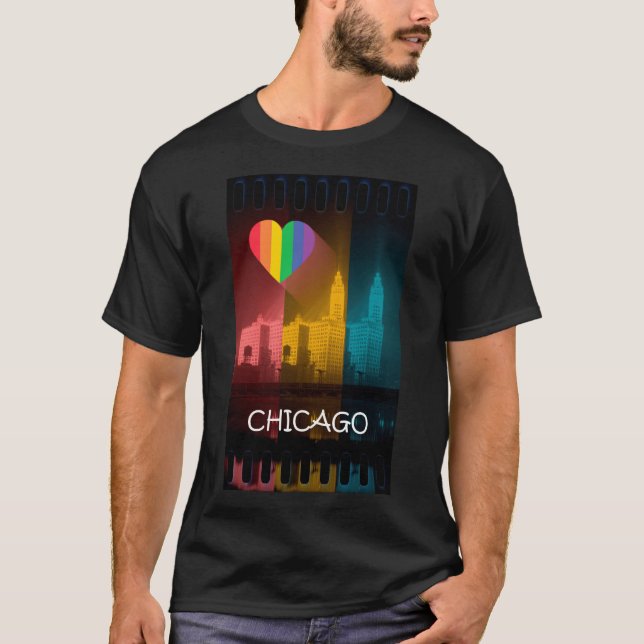 Camiseta Construção de Wrigley do orgulho gay do t-shirt do (Frente)