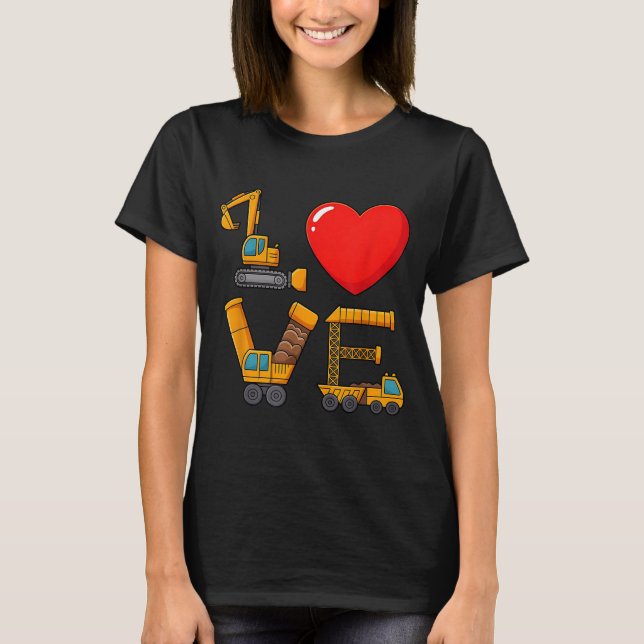 Camiseta Construção do Amor de São Valentim Escrito Com Cam (Frente)