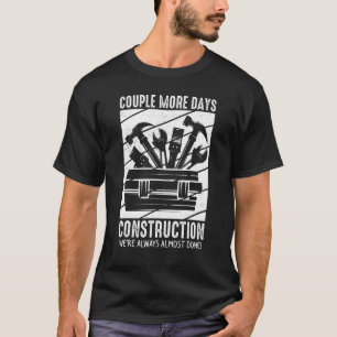 Camiseta Construção do estaleiro de construção de imóveis w