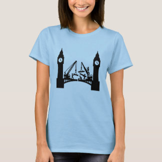 Camiseta Construção épica da ponte da torre do relógio de L
