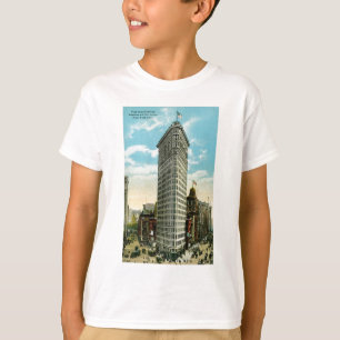 Camiseta Construção lisa do ferro. Broadway e quinta
