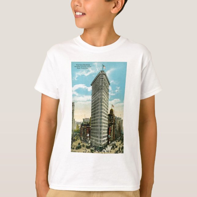 Camiseta Construção lisa do ferro. Broadway e quinta (Frente)
