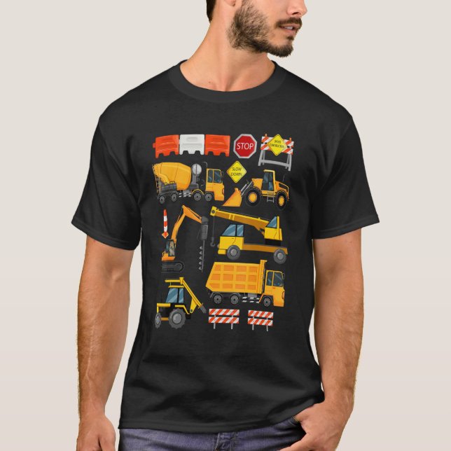 Camiseta Construction Payloader Tractor Dumptuck Constructi (Frente)