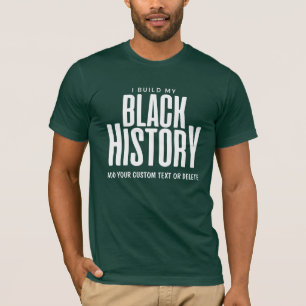 Camiseta Construí o Orgulho de História Negra