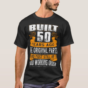 Camiseta Construído 50 Anos Atrás, 50º Aniversário, Cam