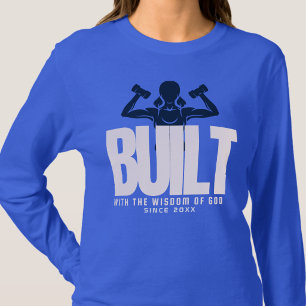 Camiseta Construído - Bíblia Jesus Cristo Oração Gráfico