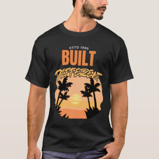 Camiseta Construído com diferentes ESTD 1989 Palm Beach Tee