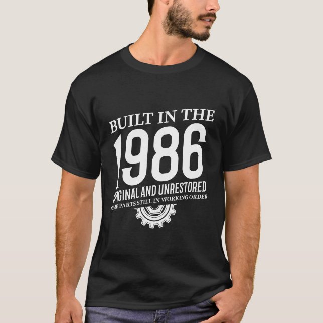 Camiseta Construído Em 1986 (Frente)