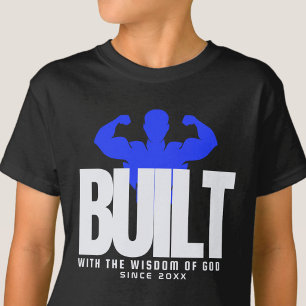 Camiseta Construído - Gratidão Espiritual Jesus Preto Gráfi