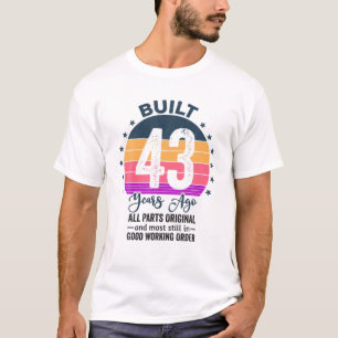 Camiseta Construído Há 43 anos, Todas As Peças Originais