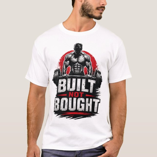 Camiseta Construído Não Comprado (Frente)