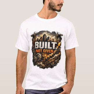 Camiseta Construído Não Dado