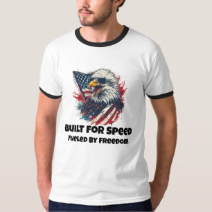 Camiseta Construído para a Velocidade. Alimentado pela Libe