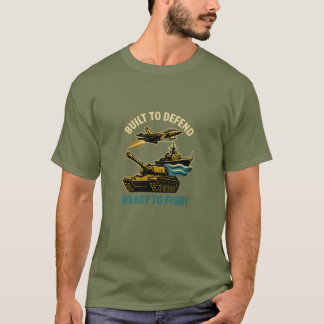 Camiseta : Construído para defender,