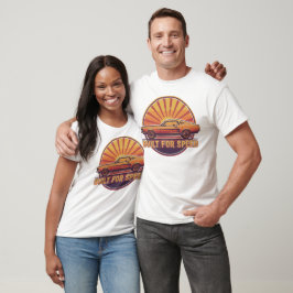 Camiseta Construído para Velocidade Carro Musculoso Vintage