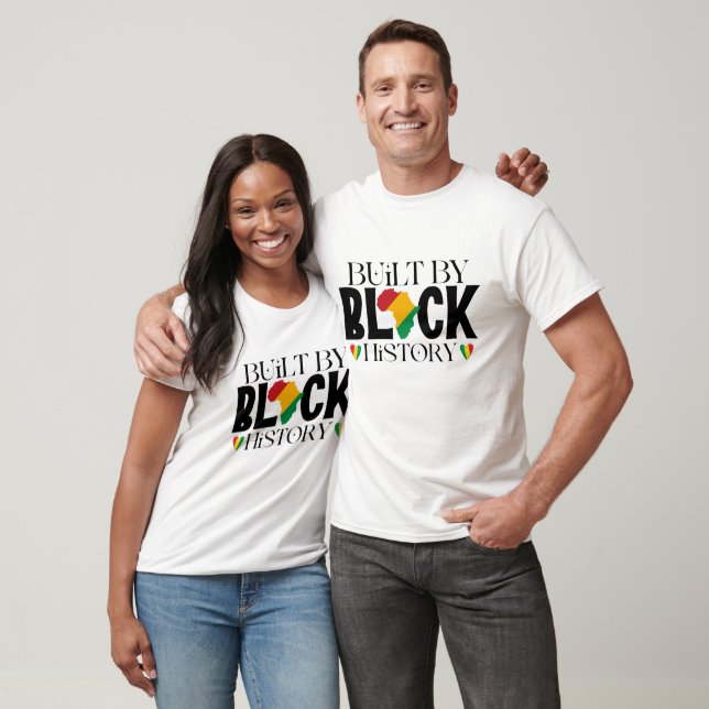 Camiseta Construído pela História Negra (Unissex)