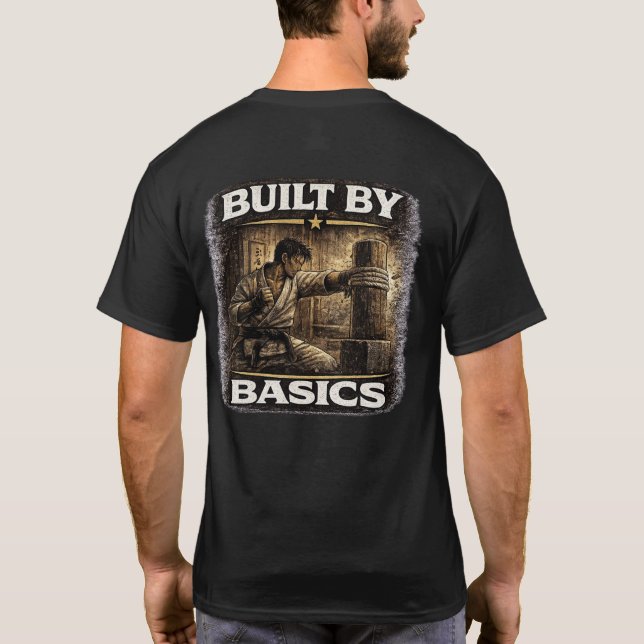 Camiseta Construído por Basics Karate  (Verso)