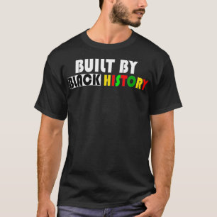 Camiseta Construído por histórico preto