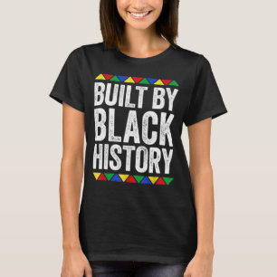 Camiseta Construído por orgulho negro de história negra