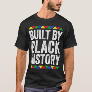 Camiseta Construído por orgulho negro de história negra