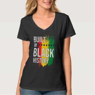 Camiseta Construído por preto negro negro negro negro