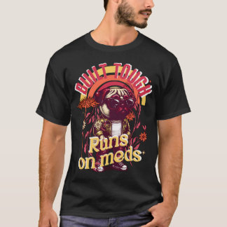 Camiseta Construído Resistente, Funciona com Meds - Moto Bo