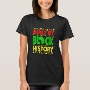 Camiseta Construídos por História Negra Homens do Mês do