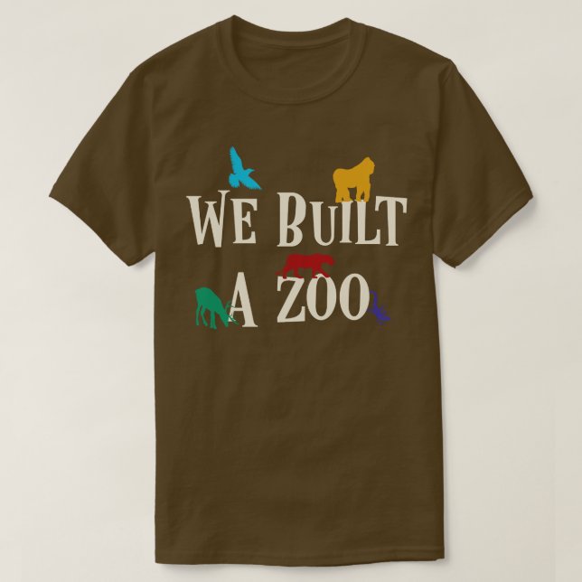 Camiseta Construímos Uma Arca De Zoológico (Frente do Design)
