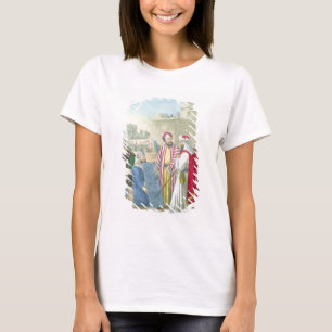 Camiseta Construindo a cidade e a torre de Babel, de um b
