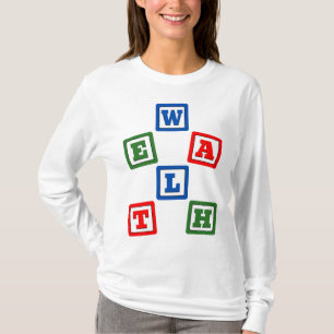 Camiseta Construindo Bloco de Riqueza por Bloqueio da Liber