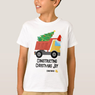Camiseta Construindo Caminhão de Despejo de Joy Construção 