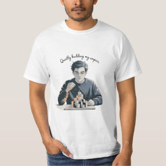 Camiseta Construindo Meu Império Silenciosamente Arte Desig