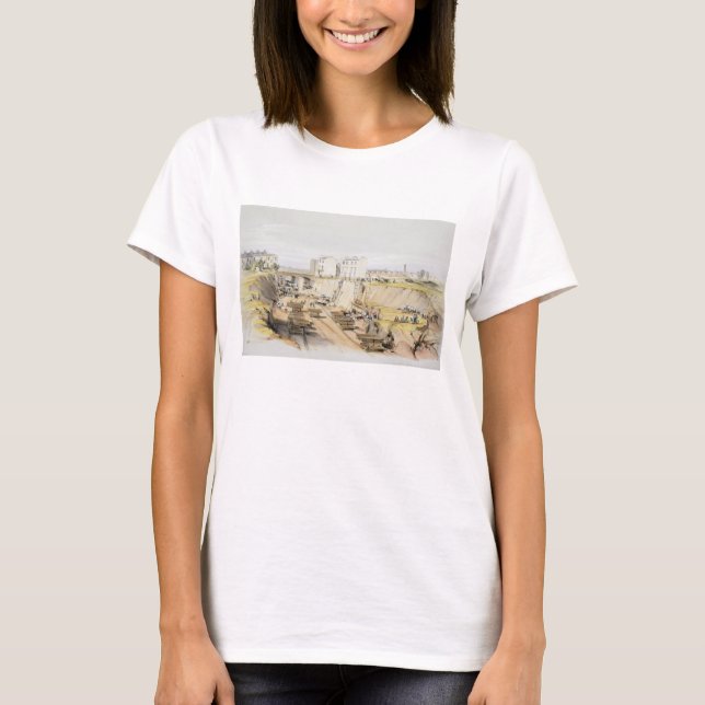 Camiseta Construindo o Muro de Retenção perto da Park Stree (Frente)