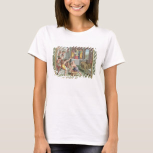 Camiseta Construindo o Templo de Salomão, ilustração de