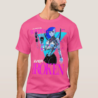 Camiseta Construindo Sempre Nunca Quebrado Construção de Po