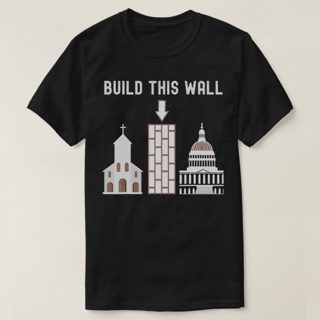 Camiseta Construir esta parede (Frente do Design)