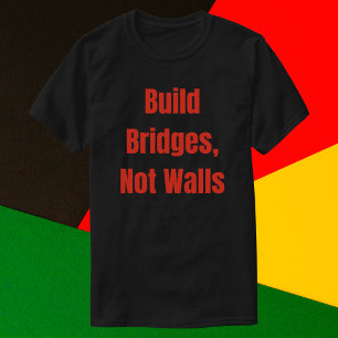 Camiseta Construir pontes sem paredes