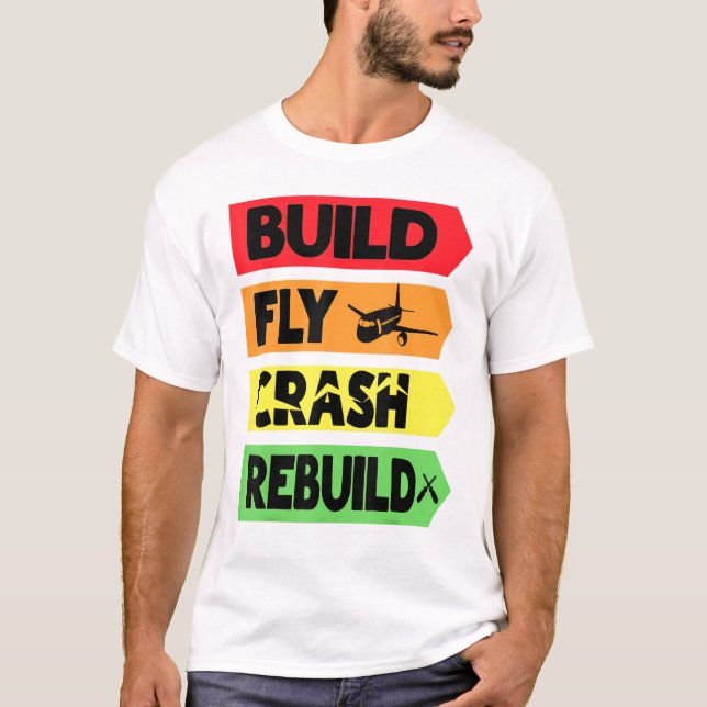 Camiseta Construir reconstrução de travamento (Frente)