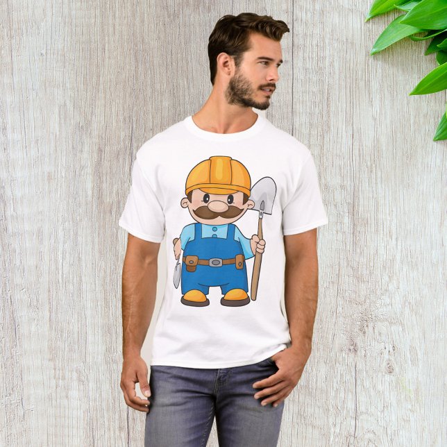 Camiseta Construtor Com Uma Pá (Criador carregado)